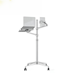 Support Écran et pc DIGIPOS DP9L à DOUBLE BRAS - SILVER