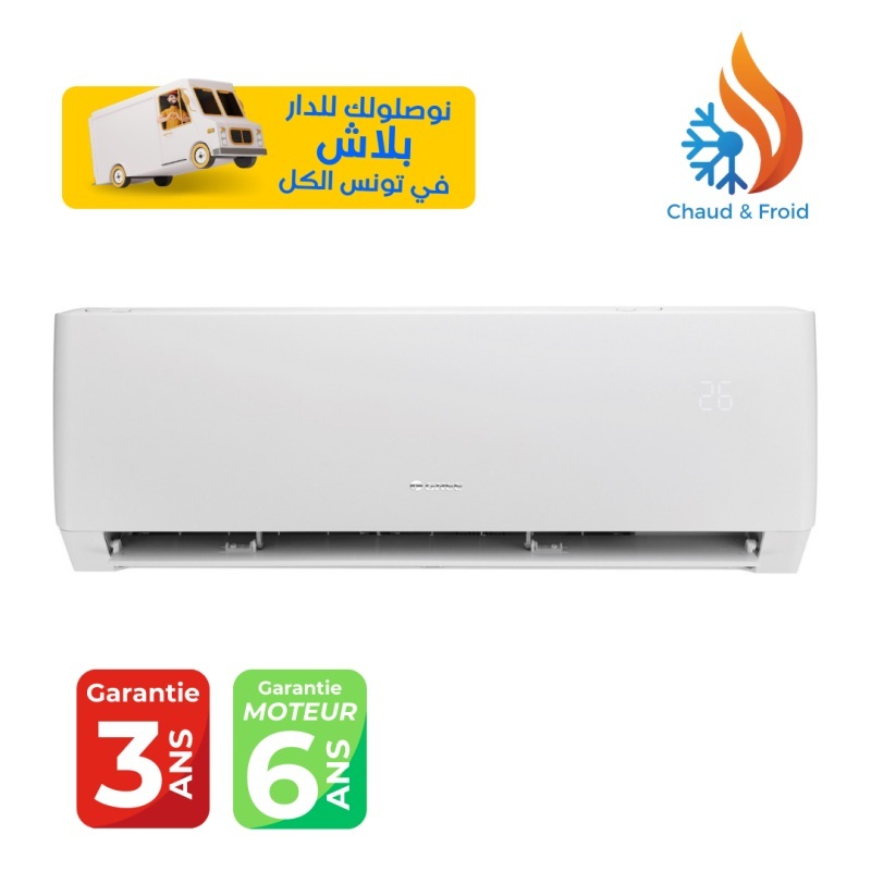 Climatiseur Inverter GREE Tropicalisé 12000BTU Chaud/Froid Smart - Garantie 3ans